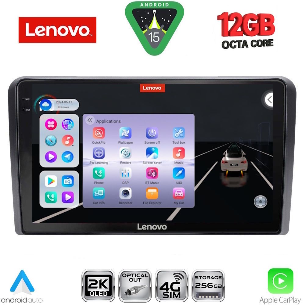 SSZ12744_15 LENOVO SSZ 12744_CPA (9inc) MULTIMEDIA TABLET for GOLF 4 mod. 1998-2003 - Image 1