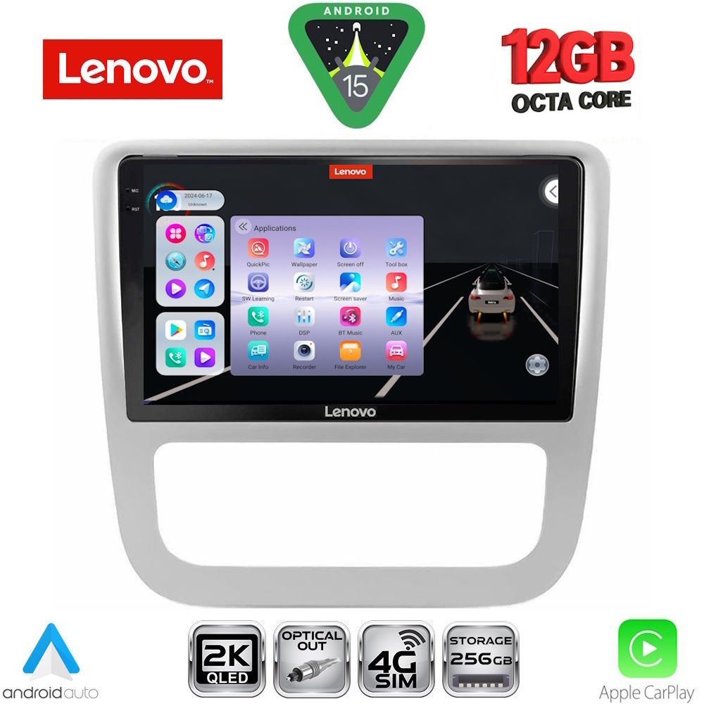 SSZ12751_15 LENOVO SSZ 12751_CPA CLIMA (9inc) MULTIMEDIA TABLET for VW EOS mod. 2006-2016 - SCIROCCO mod. 2011-2014 - Image 1