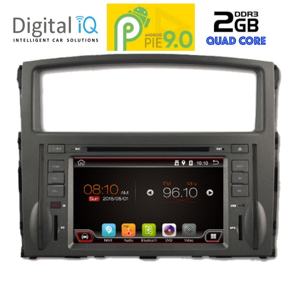 9038-10PP DIGITAL IQ 9038_GPS (7''_DVD) MULTIMEDIA SYSTEM for MITSUBISHI PAJERO mod. 2006-2013 - Image 1