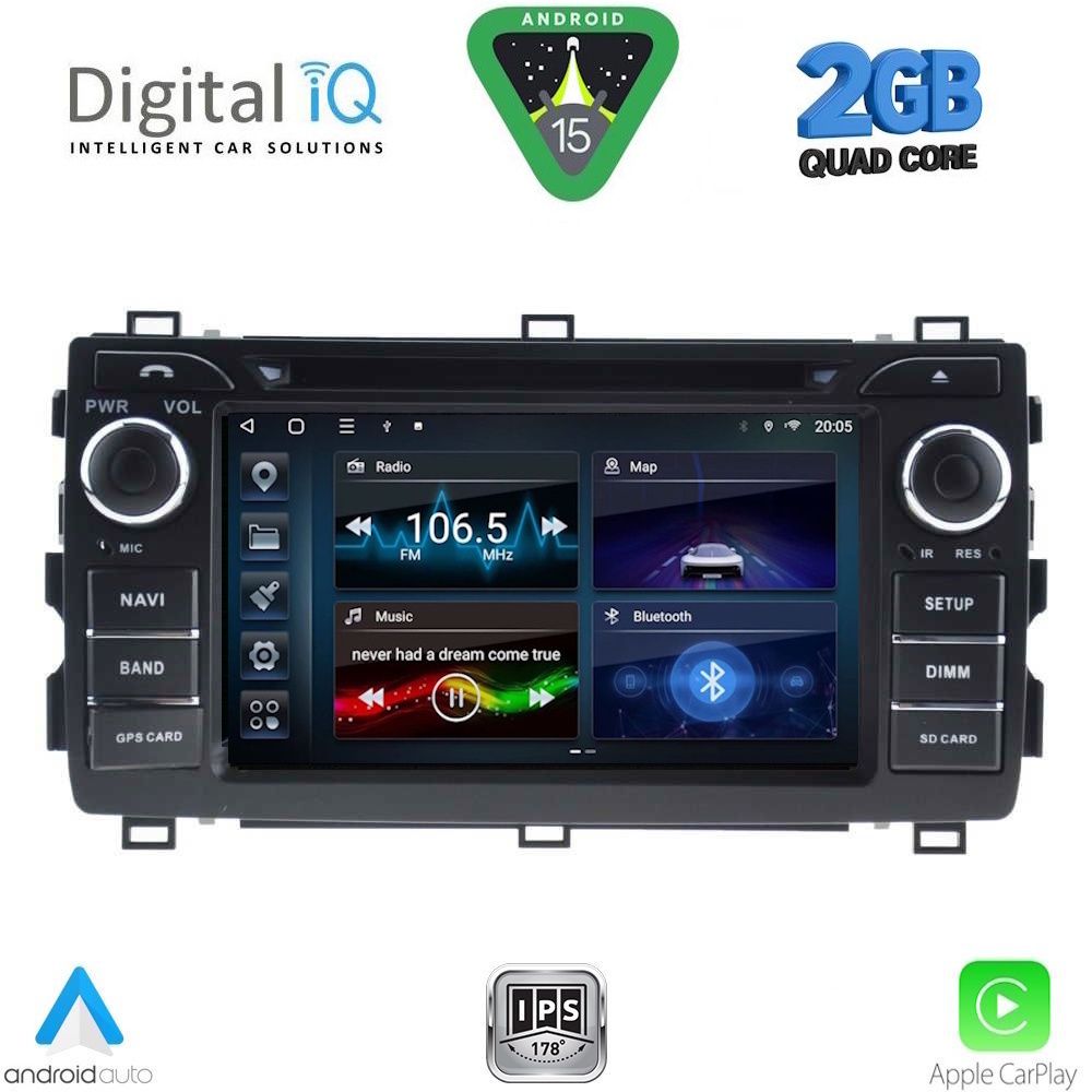 BLD208-15 DIGITAL IQ BLD 208_CPA (7" DECK) MULTIMEDIA OEM for TOYOTA AURIS mod. 2012-2015 - Image 1