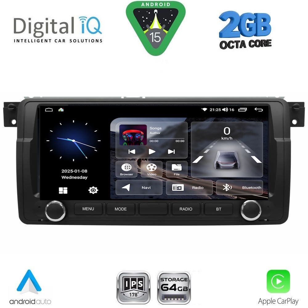 BLE353-15 DIGITAL IQ BLE 353_CPA (7" DECK) MULTIMEDIA SYSTEM for BMW E46 mod. 1998-2005 - Image 1
