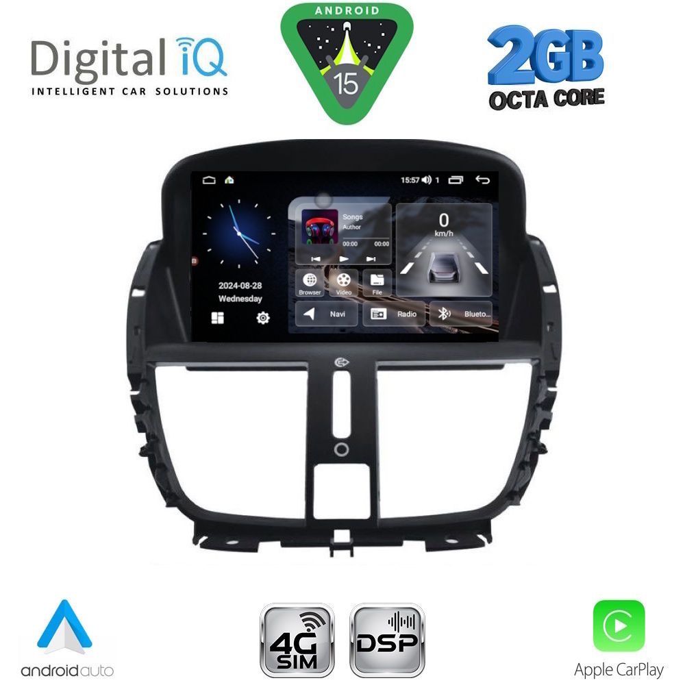 BLF307_15 DIGITAL IQ BLF 307_CPA (7" DECK) MULTIMEDIA OEM for PEUGEOT 207 mod. 2007-2017 - Image 1