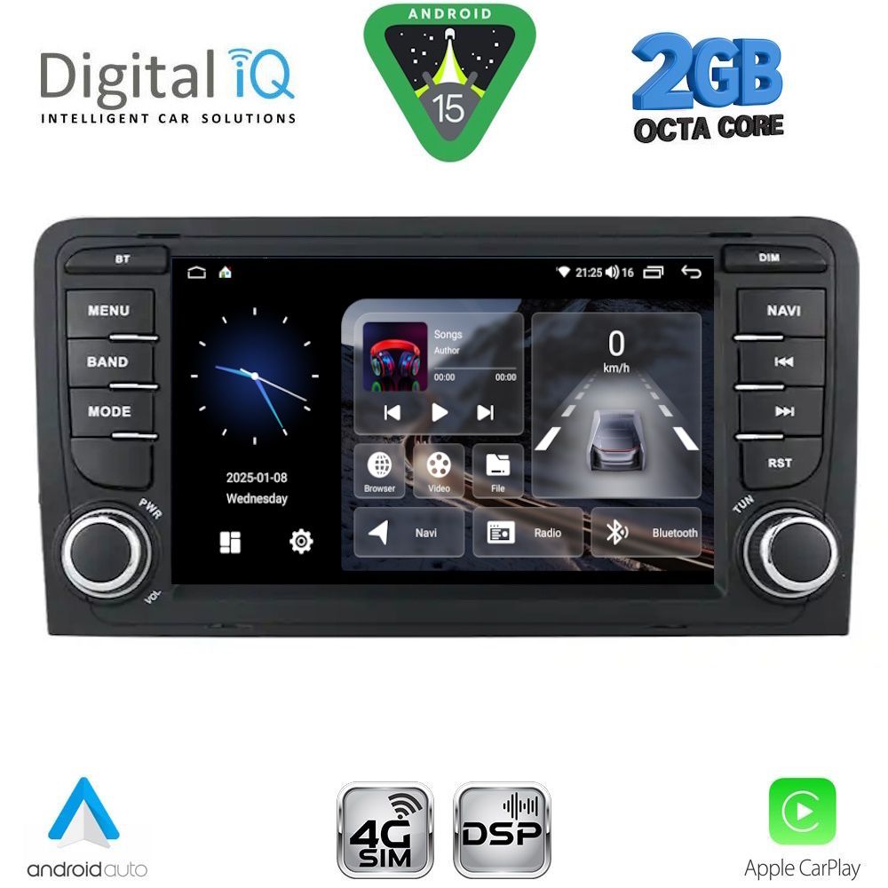 BLF349-15 DIGITAL IQ BLF 349_CPA (7" DECK) MULTIMEDIA OEM for AUDI A3 mod. 2003-2012 - Image 1