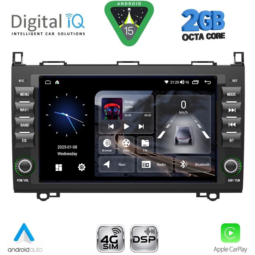 BLF368-15 DIGITAL IQ BLF 368_CPA (8" DECK) MULTIMEDIA OEM for MERCEDES A – B – SPRINTER – VITO – VIANO mod. 2007-2019 - Image 1