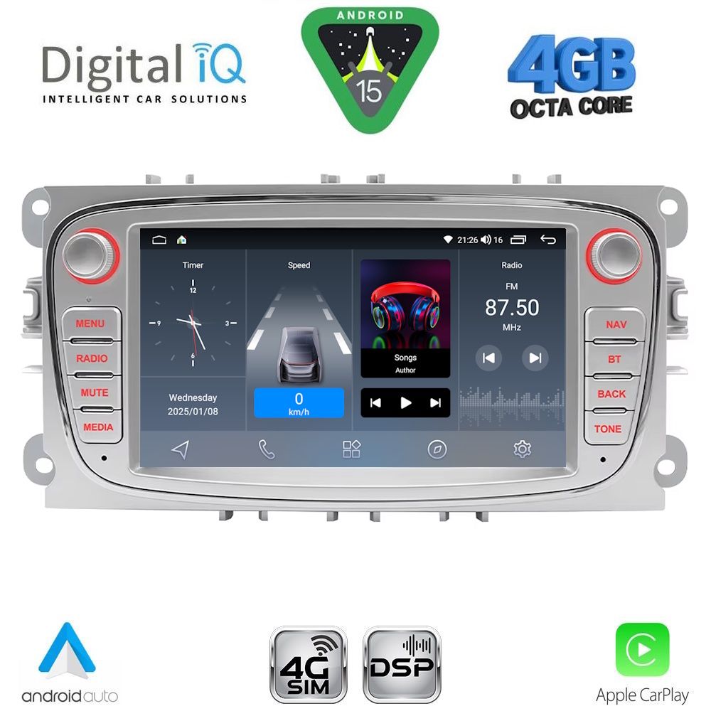 BLG-403S-15 DIGITAL IQ BLG 403S_CPA (7" DECK) MULTIMEDIA SYSTEM for FORD mod. 2007-2011 - Image 1