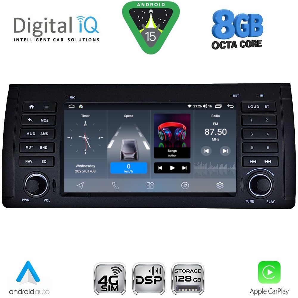 BLM785-15 DIGITAL IQ BLM 785_CPA (7" DECK) MULTIMEDIA OEM for BMW S.5-X5 (E38-39-53) mod. 1998-2005 - Image 1