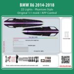 DIQ AMBIENT BMW X6 BM12M (Digital iQ Ambient Light for BMW X6 (F16) mod. 2014-2018 with 22 Lights, Phantom)