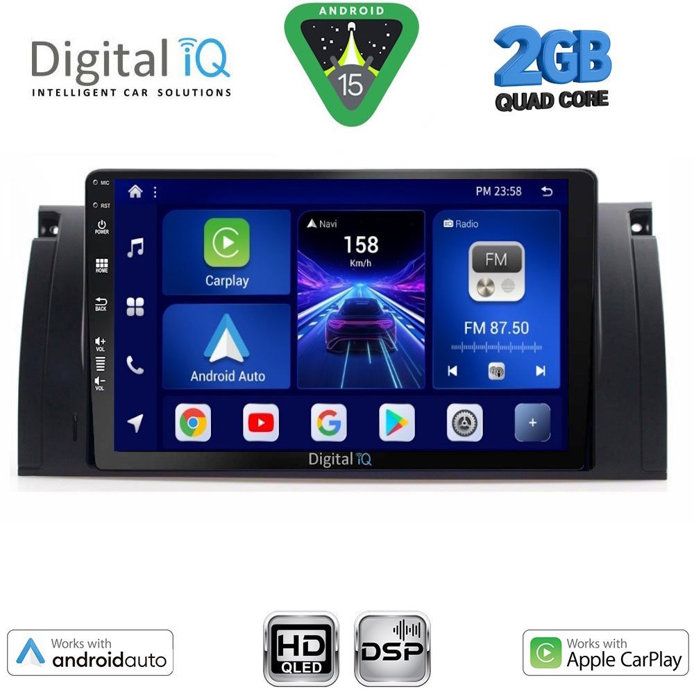 BXC3045_15 DIGITAL IQ BXC 3045_CPAA (9inc) MULTIMEDIA TABLET for BMW Series 5 (E39) mod. 1997-2005 | X5 (E53) mod. 1999-2006 - Image 1
