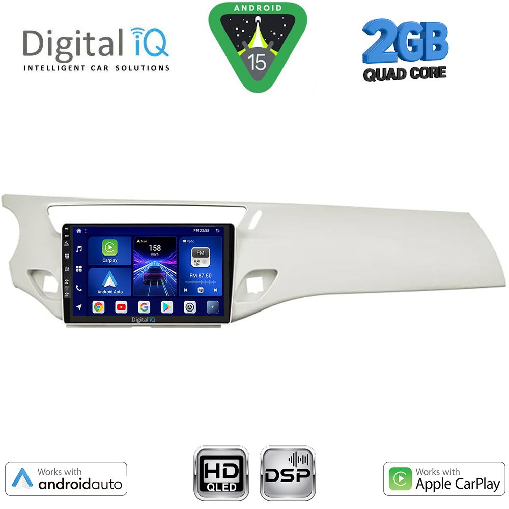 BXC3092WH_15 DIGITAL IQ BXC 3092WH_CPAA (9inc) MULTIMEDIA TABLET for CITROEN C3 - DS3 mod. 2009-2016 (WHITE) - Image 1