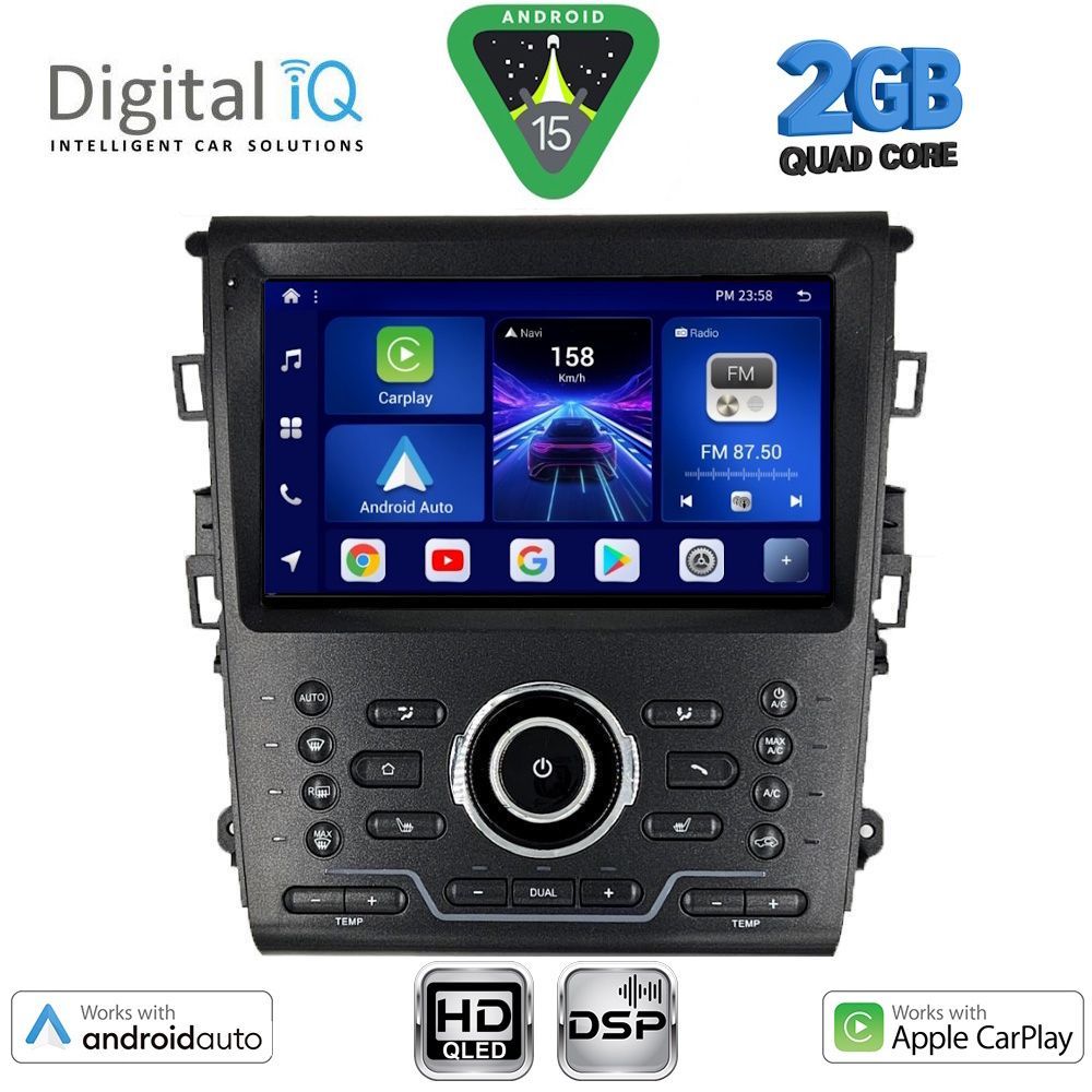BXC3164CL_15 DIGITAL IQ BXC 3164_CPAA CLIMA (9inc) MULTIMEDIA TABLET for FORD MONDEO mod. 2014-2023 - Image 1