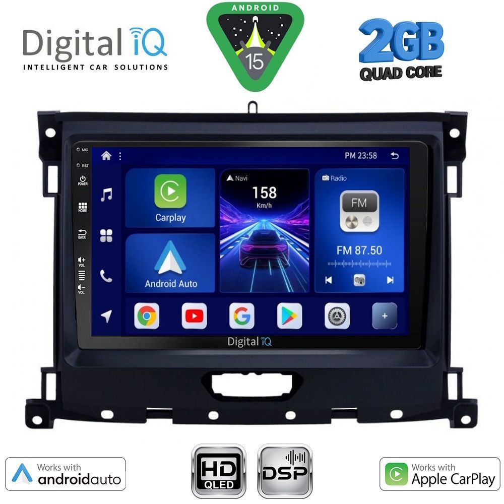 BXC3173_15 DIGITAL IQ BXC 3173_CPAA (9inc) MULTIMEDIA TABLET for FORD RANGER mod. 2018-2023 - Image 1