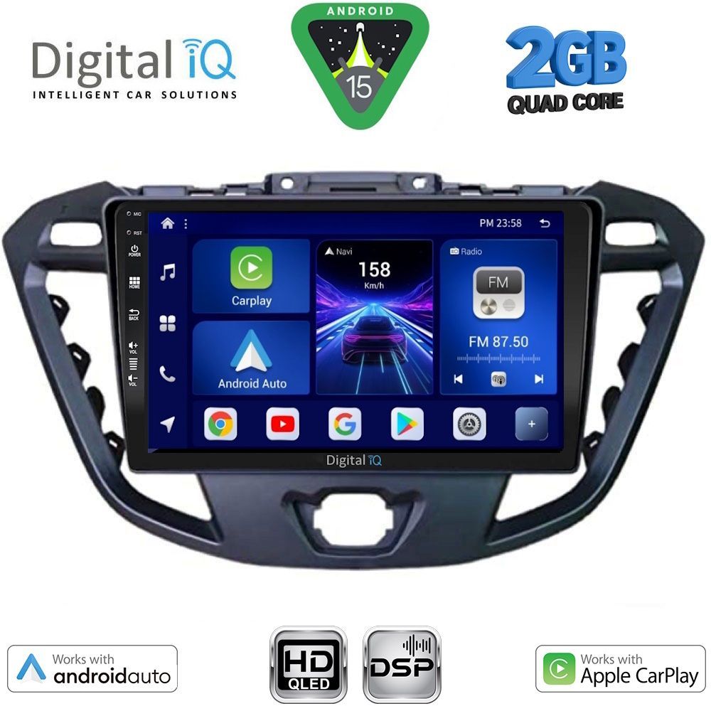 BXC3177_15 DIGITAL IQ BXC 3177_CPAA (9inc) MULTIMEDIA TABLET for FORD TRANSIT CUSTOM | TOURNEO CUSTOM mod. 2013-2019 - Image 1