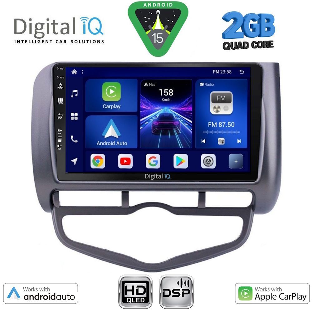 BXC3210_CL_15 DIGITAL IQ BXC 3210_CPAA CLIMA (9inc) MULTIMEDIA TABLET for HONDA JAZZ mod. 2002-2008 - Image 1