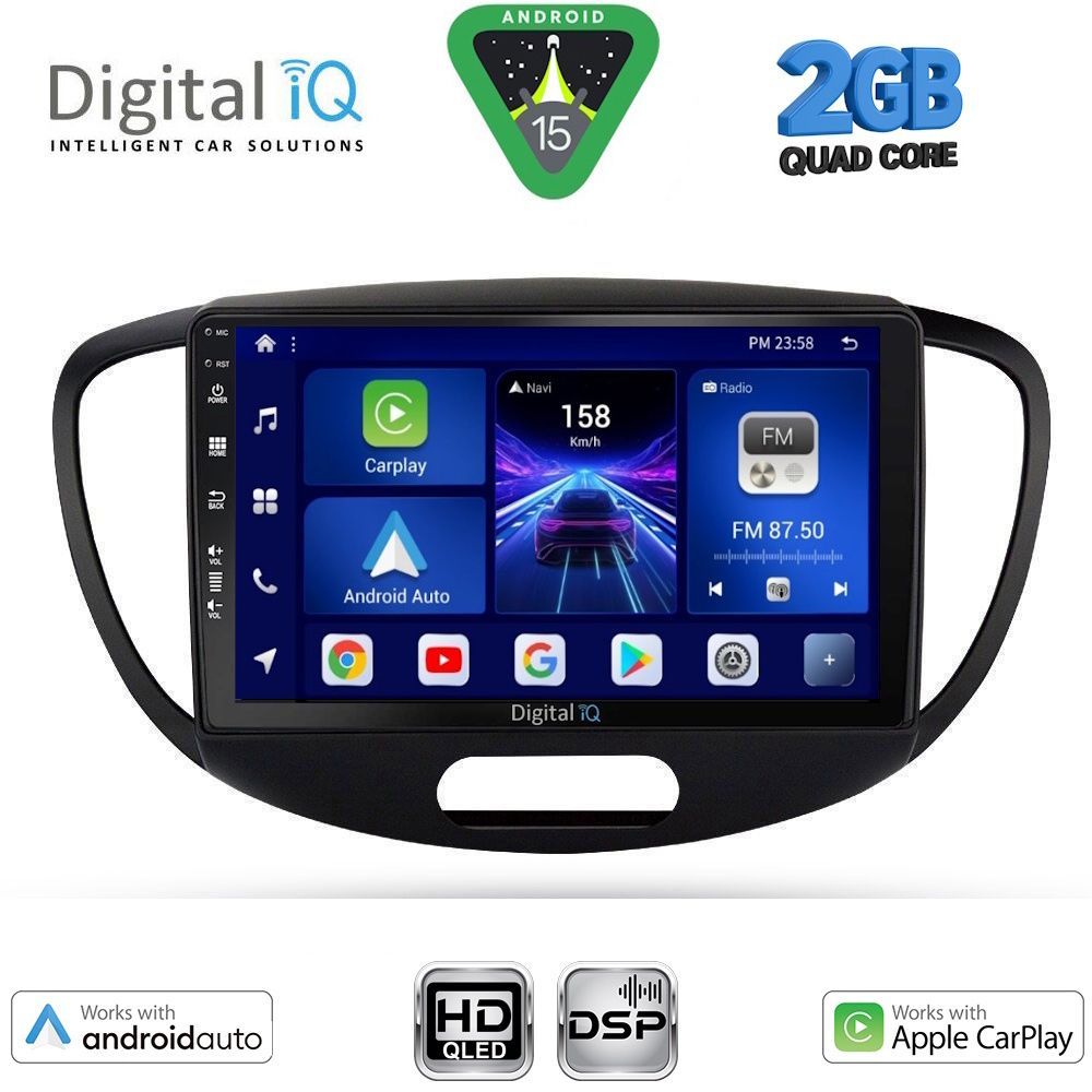 BXC3223_15 DIGITAL IQ BXC 3223_CPAA (9inc) MULTIMEDIA TABLET for HYUNDAI i10 mod. 2008-2013 - Image 1