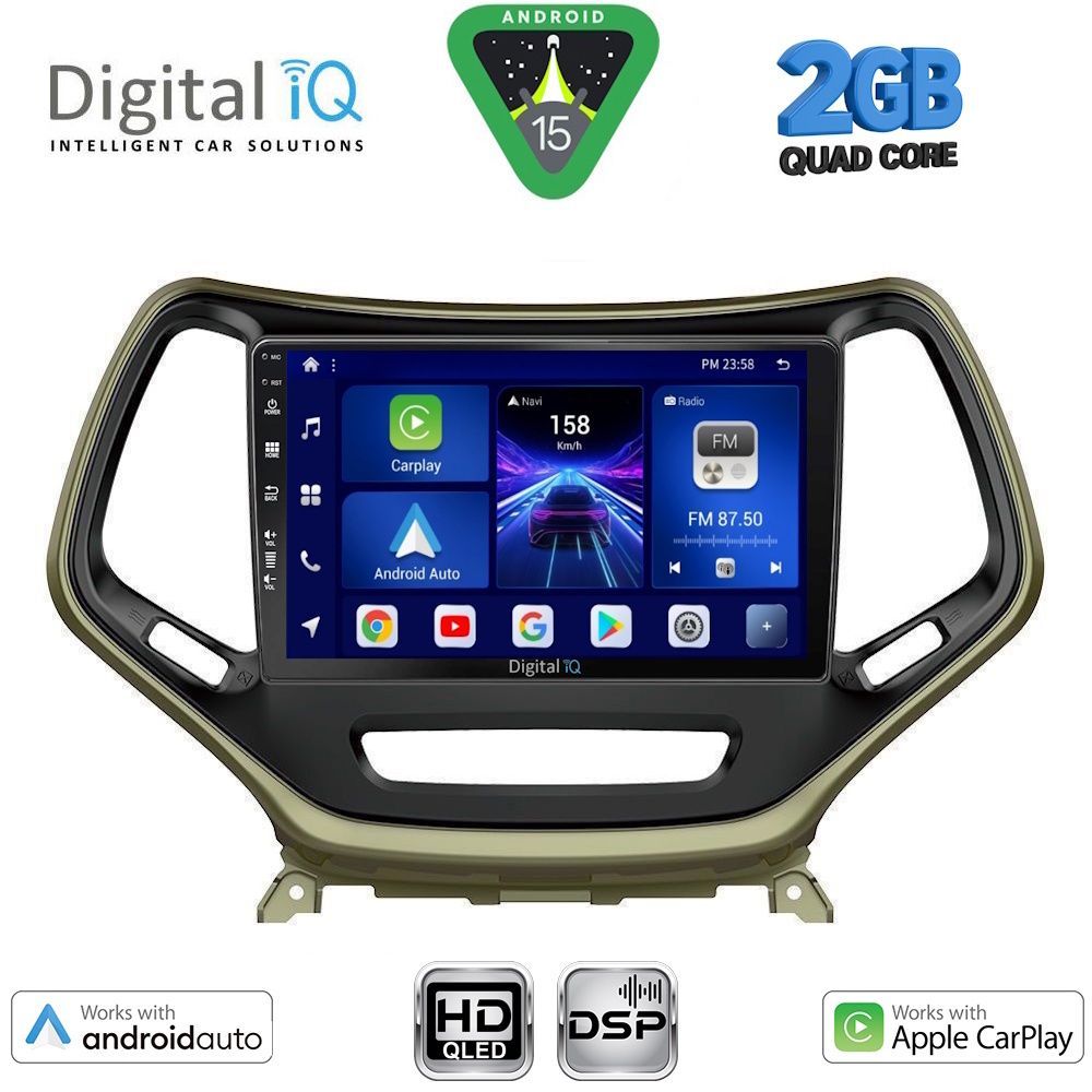 BXC3273_15 DIGITAL IQ BXC 3273_CPAA (10inc) MULTIMEDIA TABLET for JEEP CHEROKEE mod. 2014-2024 - Image 1