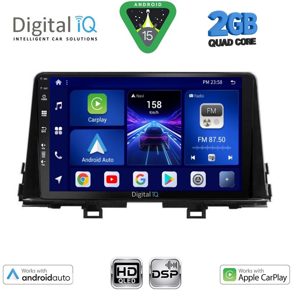 BXC3310_15 DIGITAL IQ BXC 3310_CPAA (9inc) MULTIMEDIA TABLET for KIA PICANTO mod. 2021-2026 - Image 1