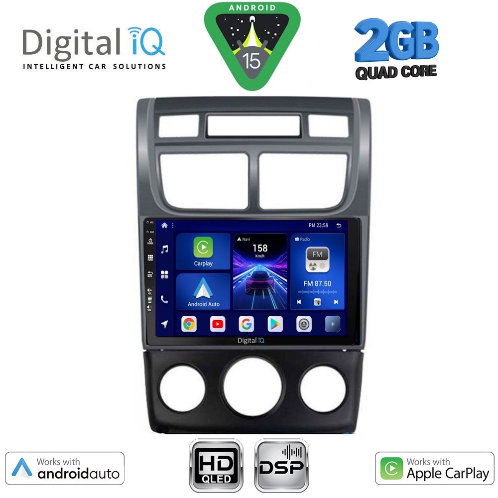 BXC3324AC_15 DIGITAL IQ BXC 3324BL_CPAA (CLIMA+A/C) (9inc) MULTIMEDIA TABLET for KIA SPORTAGE mod. 2004-2010 - Image 1