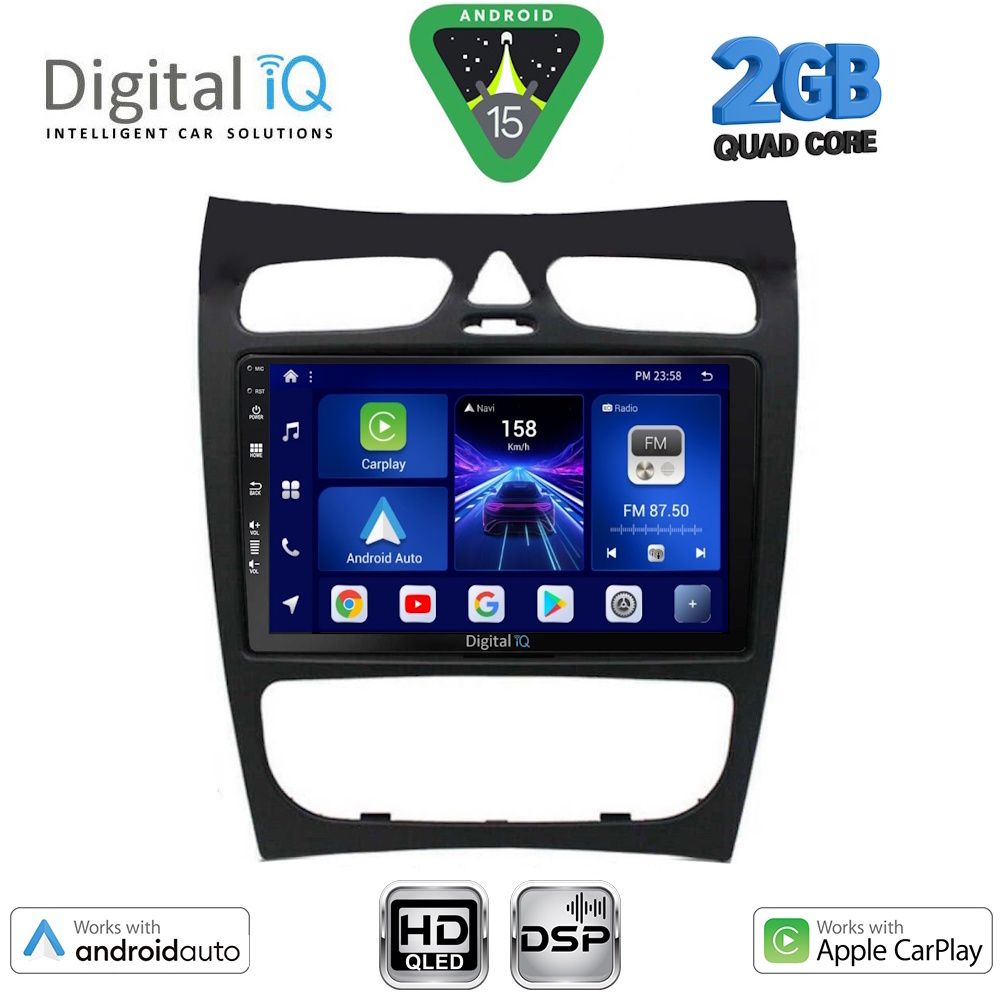 BXC3406_15 DIGITAL IQ BXC 3406_CPAA (9inc) MULTIMEDIA TABLET for MERCEDES CLK (W209) mod. 2000-2004 - Image 1