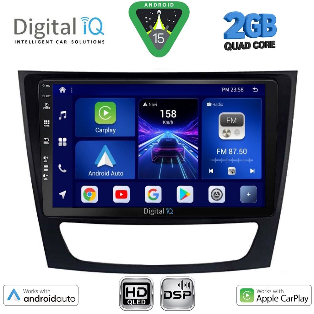 BXC3408_15 DIGITAL IQ BXC 3408_CPAA (9inc) MULTIMEDIA TABLET for MERCEDES E (W211) – CLS (W219) mod. 2003-2009 - Image 1