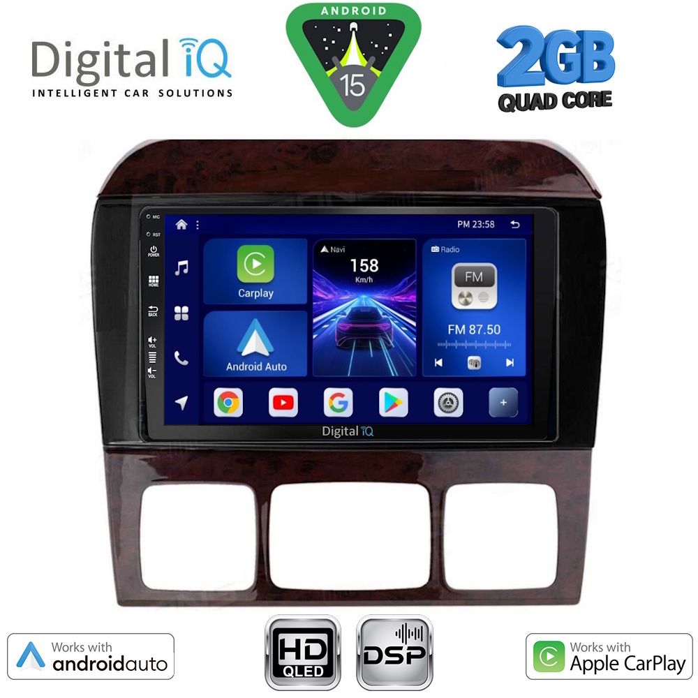 BXC3426_15 DIGITAL IQ BXC 3426_CPAA (9inc) MULTIMEDIA TABLET for MERCEDES S W220 mod. 1998-2005 - Image 1