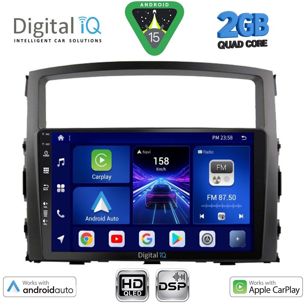 BXC3446_15 DIGITAL IQ BXC 3446_CPAA (9inc) MULTIMEDIA TABLET for MITSUBISHI PAJERO mod. 2006-2013 - Image 1