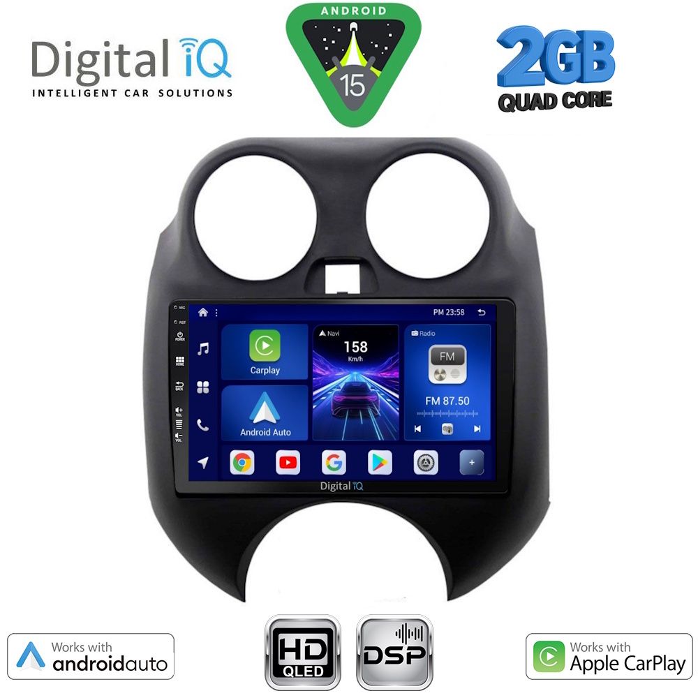 BXC3459_15 DIGITAL IQ BXC 3459_CPAA (9inc) MULTIMEDIA TABLET for NISSAN MICRA mod. 2010-2014 - Image 1