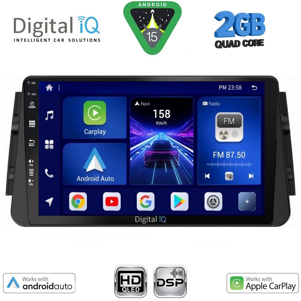 BXC3460_15 DIGITAL IQ BXC 3460_CPAA (9inc) MULTIMEDIA TABLET for NISSAN MICRA mod. 2017-2025 - Image 1