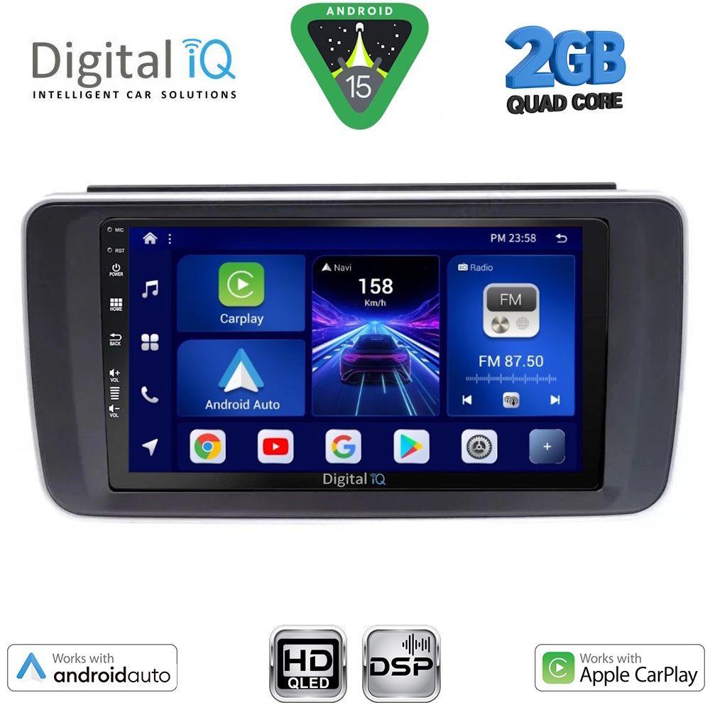 BXC3473_15 DIGITAL IQ BXC 3473_CPAA (9inc) MULTIMEDIA TABLET for NISSAN LEAF mod. 2018-2026 - Image 1
