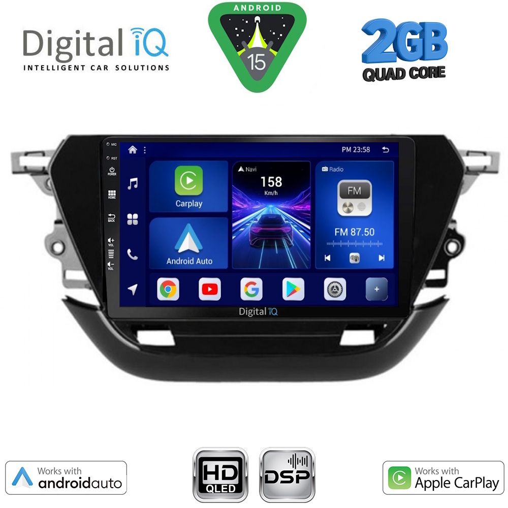 BXC3487_15 DIGITAL IQ BXC 3487_CPAA (9inc) MULTIMEDIA TABLET for OPEL CORSA F mod. 2019-2024 - Image 1