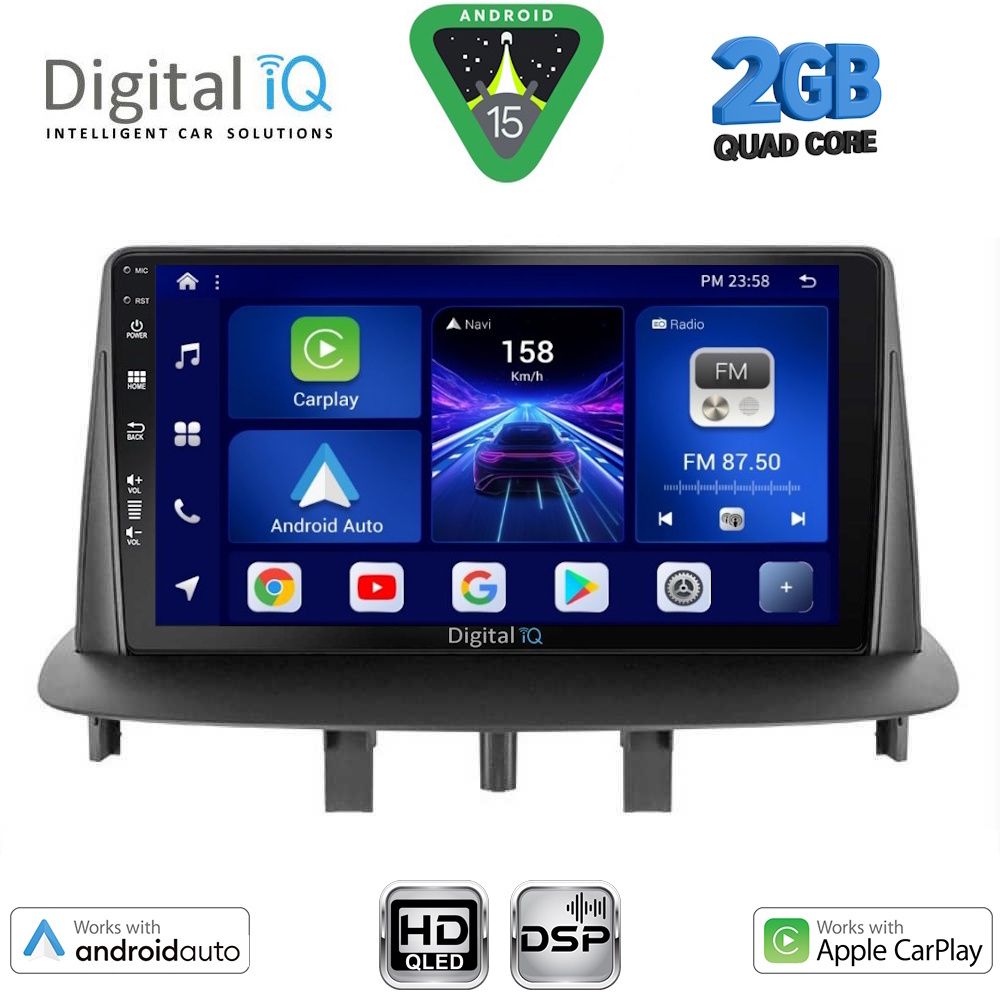BXC3556_15 DIGITAL IQ BXC 3556_CPAA (9inc) MULTIMEDIA TABLET for RENAULT MEGANE 3 mod. 2009-2016 - Image 1