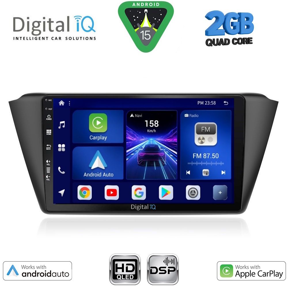 BXC3582_15 DIGITAL IQ BXC 3582_CPAA (9inc) MULTIMEDIA TABLET for SKODA FABIA mod. 2015-2022 - Image 1