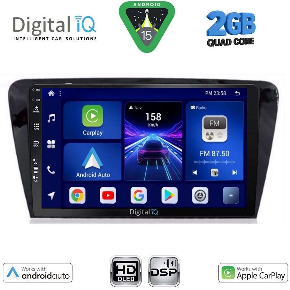 BXC3597_15 DIGITAL IQ BXC 3597_CPAA (10inc) MULTIMEDIA TABLET for SKODA OCTAVIA 7 mod. 2013-2021 - Image 1