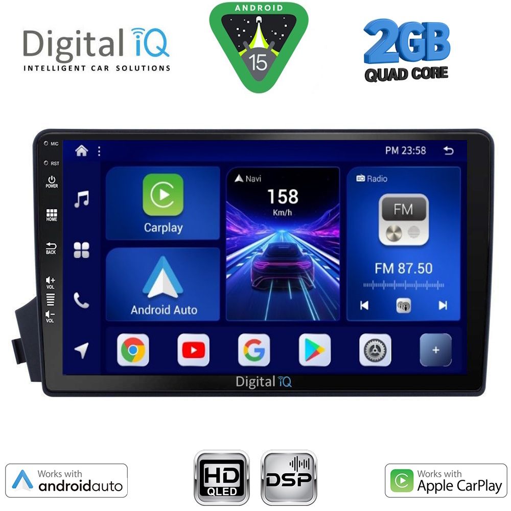BXC3650_15 DIGITAL IQ BXC 3650_CPAA (9inc) MULTIMEDIA TABLET for SSANGYONG ACTYON – KYRON mod. 2006-2015 - Image 1