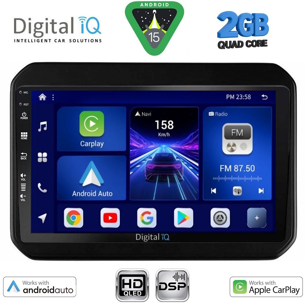 BXC3676_15 DIGITAL IQ BXC 3676_CPAA (9inc) MULTIMEDIA TABLET for SUZUKI IGNIS mod. 2016-2026 - Image 1