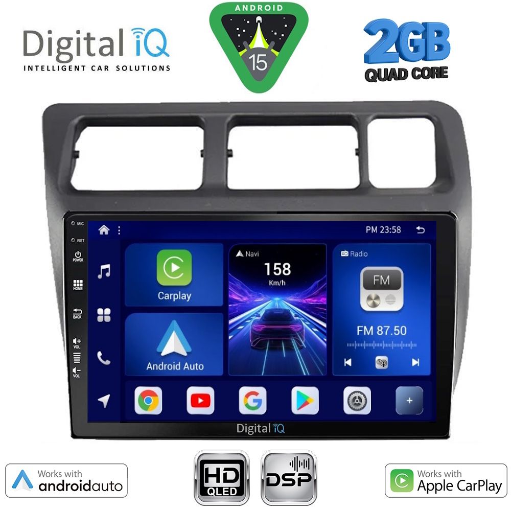 BXC3710_15 DIGITAL IQ BXC 3710_CPAA (9inc) MULTIMEDIA TABLET for TOYOTA COROLLA mod. 1992-1997 - Image 1