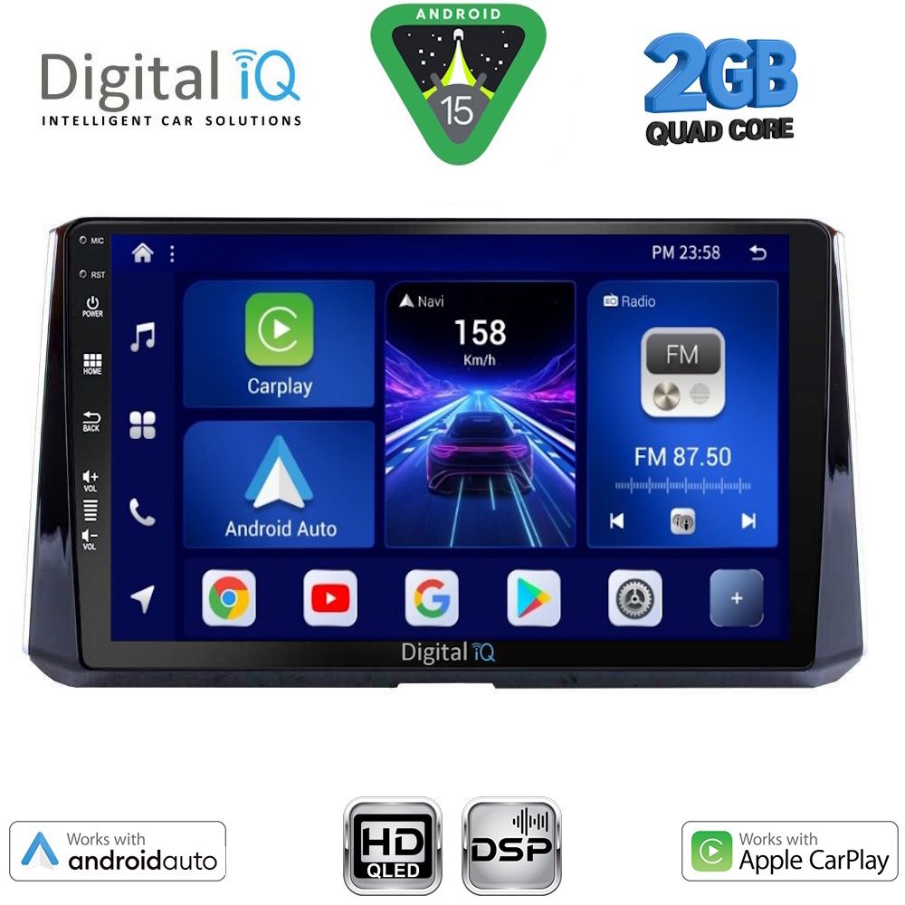 BXC3716_15 DIGITAL IQ BXC 3716_CPAA (10inc) MULTIMEDIA TABLET for TOYOTA COROLLA mod. 2019-2026 - Image 1