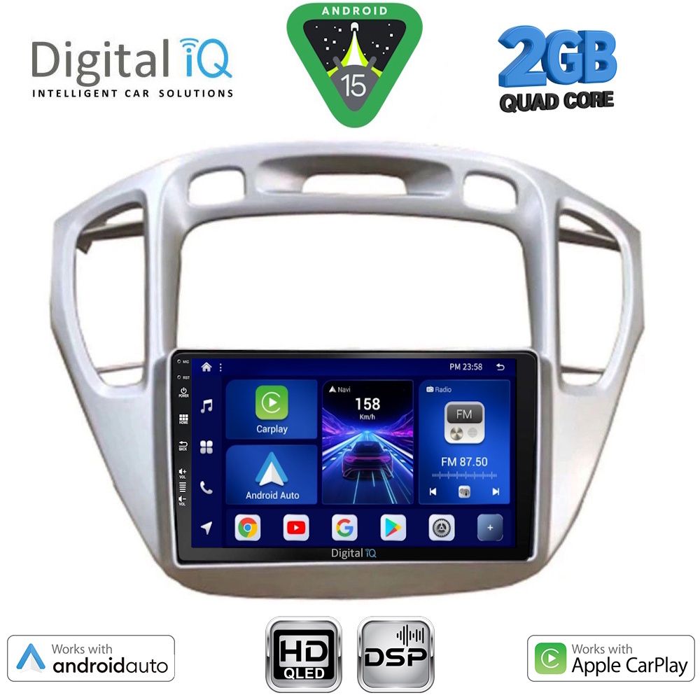 BXC3718_15 DIGITAL IQ BXC 3718_CPAA (9inc) MULTIMEDIA TABLET for TOYOTA HIGHLANDER mod. 2002-2009 - Image 1