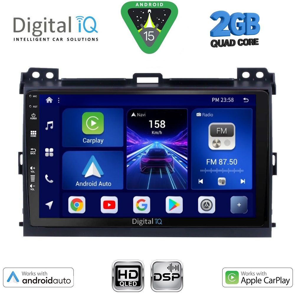 BXC3723_15 DIGITAL IQ BXC 3723_CPAA (9inc) MULTIMEDIA TABLET for TOYOTA LANDCRUISER mod. 2002-2008 - Image 1