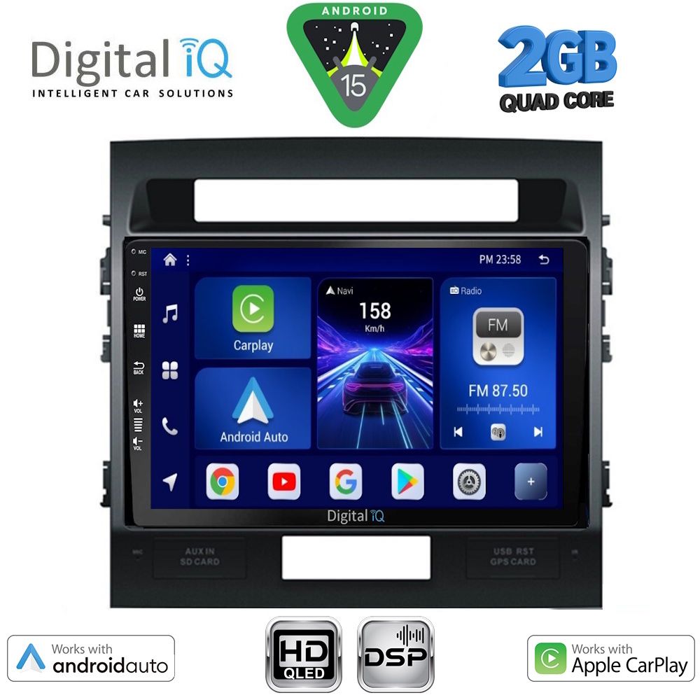BXC3724_15 DIGITAL IQ BXC 3724_CPAA (10inc) MULTIMEDIA TABLET for TOYOTA LANDCRUISER mod. 2008-2015 - Image 1