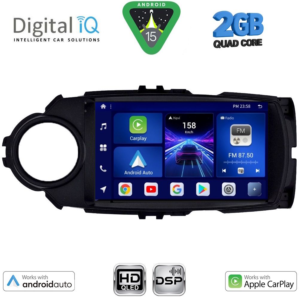 BXC3737FL_15 DIGITAL IQ BXC 3737FL_CPAA (9inc) MULTIMEDIA TABLET for TOYOTA YARIS mod. 2015-2020 - Image 1