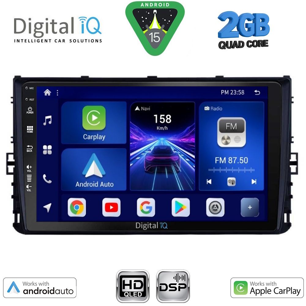 BXC3758_15 DIGITAL IQ BXC 3758_CPAA (9inc) MULTIMEDIA TABLET for VW POLO – TROC – TCROSS mod. 2017-2026 - Image 1