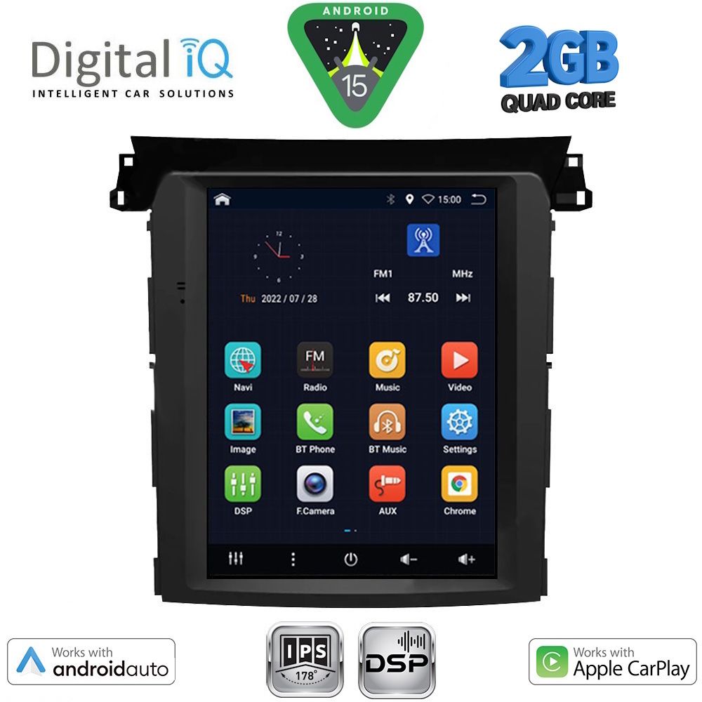BXC3961_15 DIGITAL IQ BXC 3961_CPAA TESLA STYLE for SUBARU FORESTER – IMPREZA – XV mod. 2019-2024 - Image 1