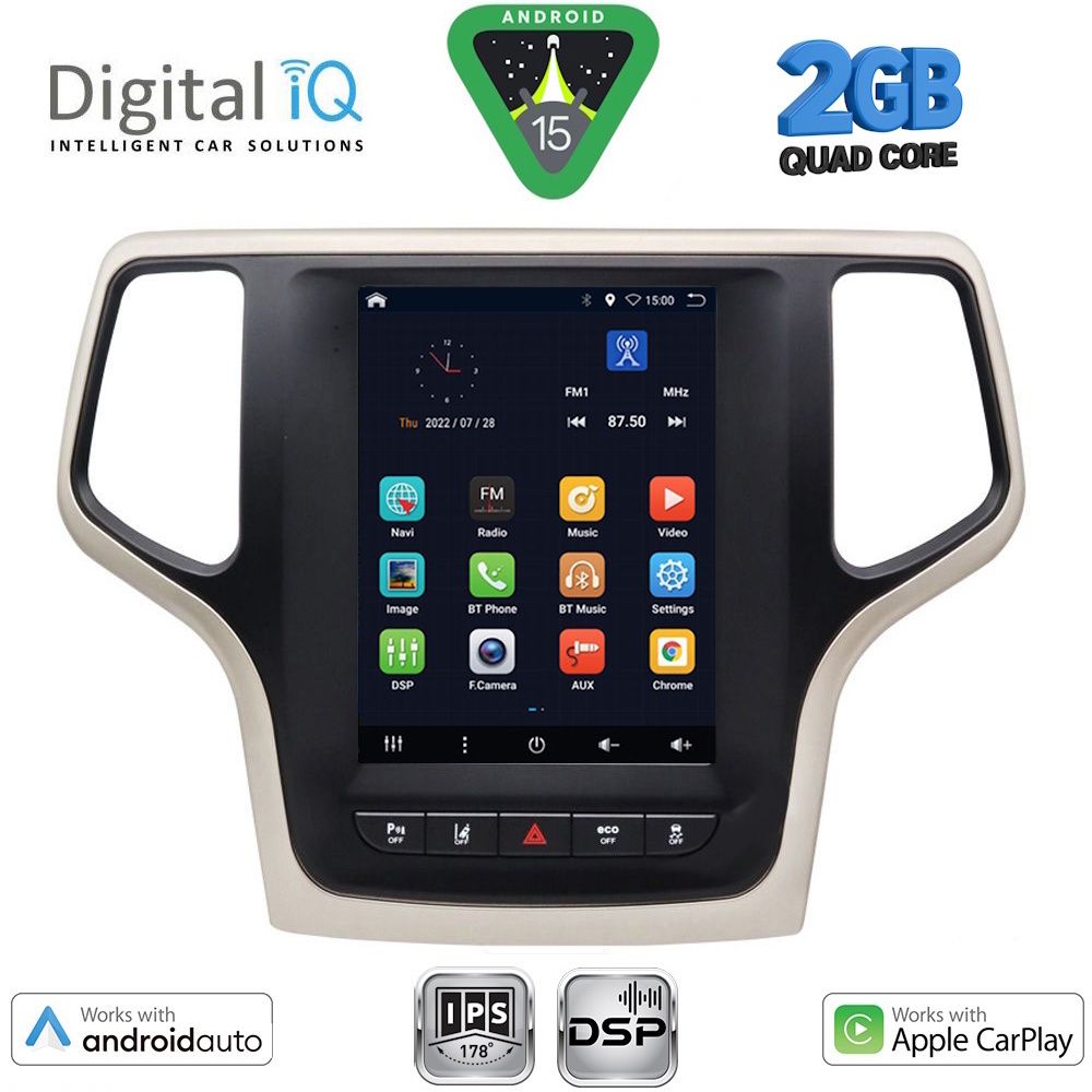 BXC3983_15 DIGITAL IQ BXC 3983_CPAA TESLA STYLE for JEEP GRAND CHEROKEE mod. 2014-2019 - Image 1