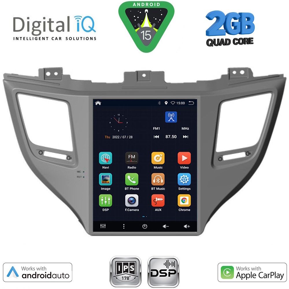 BXC3997_15 DIGITAL IQ BXC 3997_CPAA TESLA STYLE for HYUNDAI TUCSON mod. 2015-2019 - Image 1