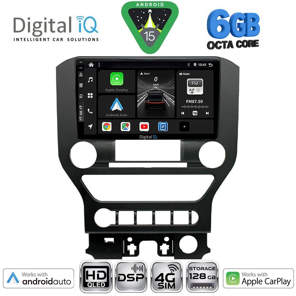 BXF17166-154BUT DIGITAL IQ BXF 17166_CPAA 4BUT (9inc) MULTIMEDIA TABLET for FORD MUSTANG mod. 2015-2020 - Image 1