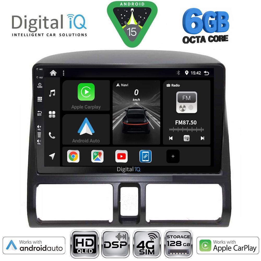 BXF17196CL-15 DIGITAL IQ BXF 17196_CPAA CLIMA (9inc) MULTIMEDIA TABLET for HONDA CRV mod. 1996-2006 - Image 1