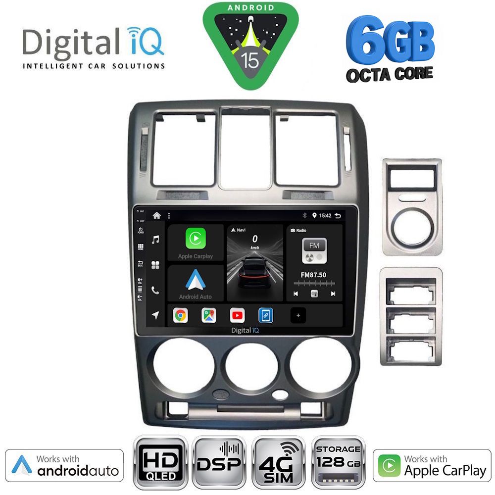 BXF17222-15 DIGITAL IQ BXF 17222GR_CPAA (9inc) MULTIMEDIA TABLET for HYUNDAI GETZ mod. 2002-2011 (GREY) - Image 1
