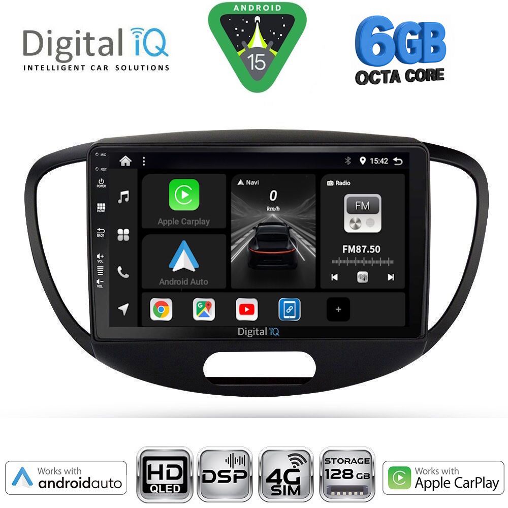 BXF17223-15 DIGITAL IQ BXF 17223_CPAA (9inc) MULTIMEDIA TABLET for HYUNDAI i10 mod. 2008-2013 - Image 1