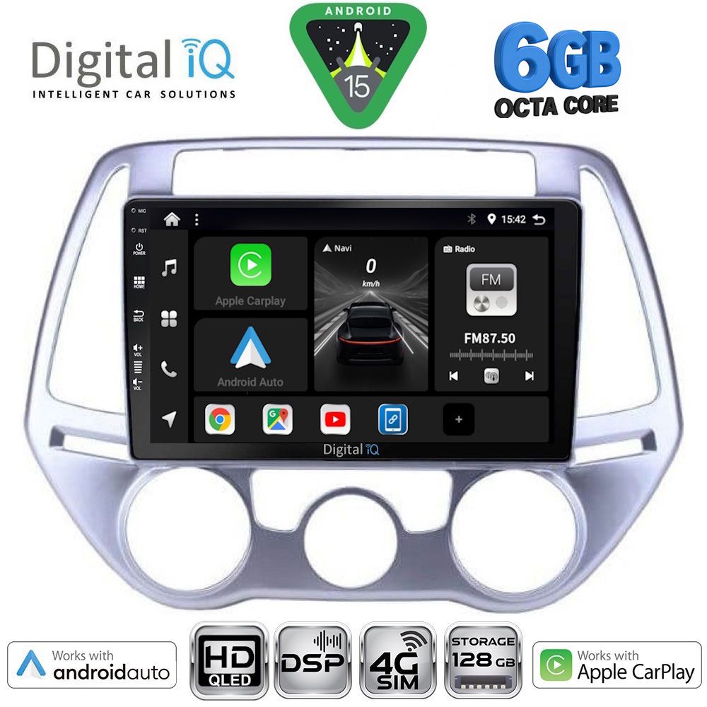 BXF17227AC-15 DIGITAL IQ BXF 17227_CPAA A/C (9inc) MULTIMEDIA TABLET for HYUNDAI i20 mod. 2008-2012 - Image 1