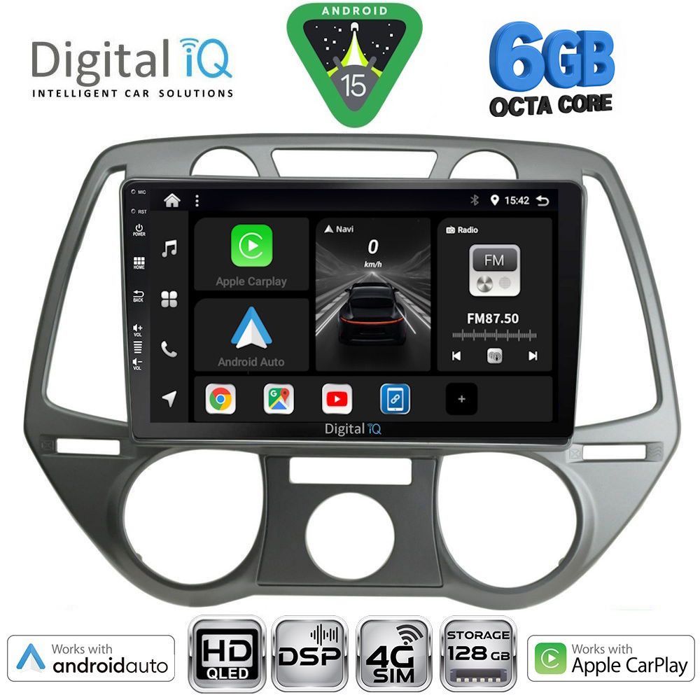 BXF17228-15 DIGITAL IQ BXF 17228_CPAA A/C (9inc) MULTIMEDIA TABLET for HYUNDAI i20 mod. 2008-2012 - Image 1